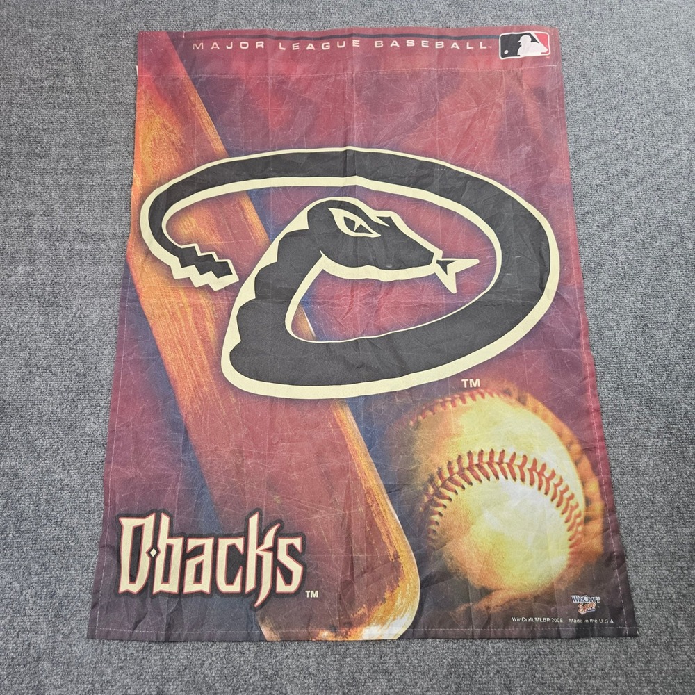 Arizona Diamondbacks Banner Flag WinCraft MLB 27x37 Red D-backs Baseball Phoenix